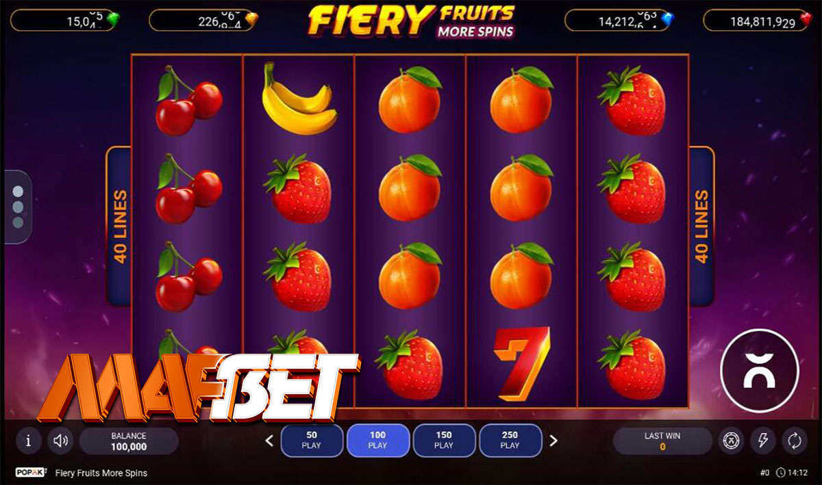 یاری Fiery Fruits More Spins
